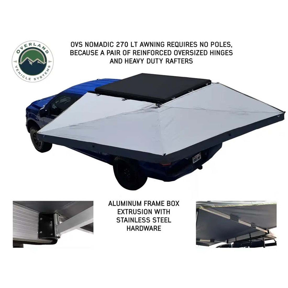 Overland Vehicle Systems HD Nomadic 270 LT Awning & Wall 1, 2, & Mounting Brackets 19579907