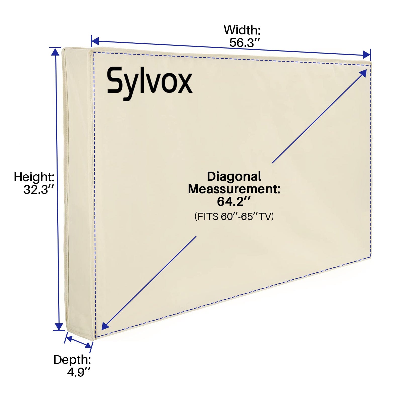 Sylvox Waterproof Outdoor TV Cover for 60-65" TVs OT65A1COVER