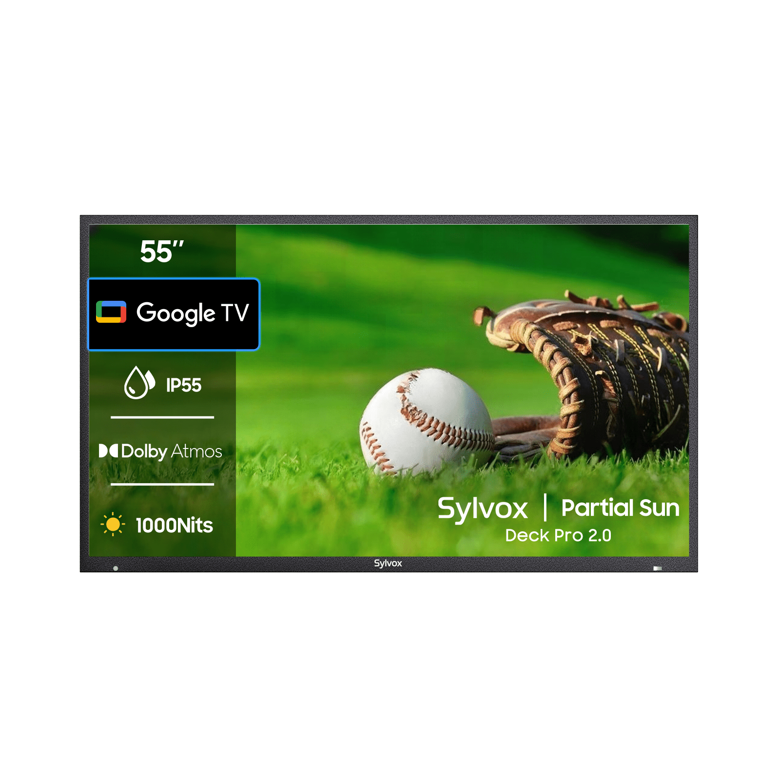 Sylvox 55" Outdoor Partial Sun TV - 2024 Deck Pro 2.0 Series OQ55A2KHGD