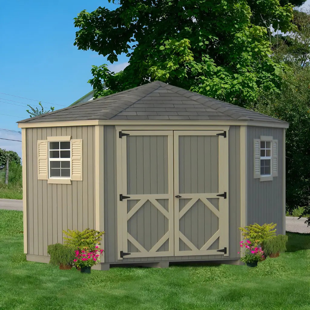 Little Cottage Co. Classic Five-Corner 10x10 Shed Kit