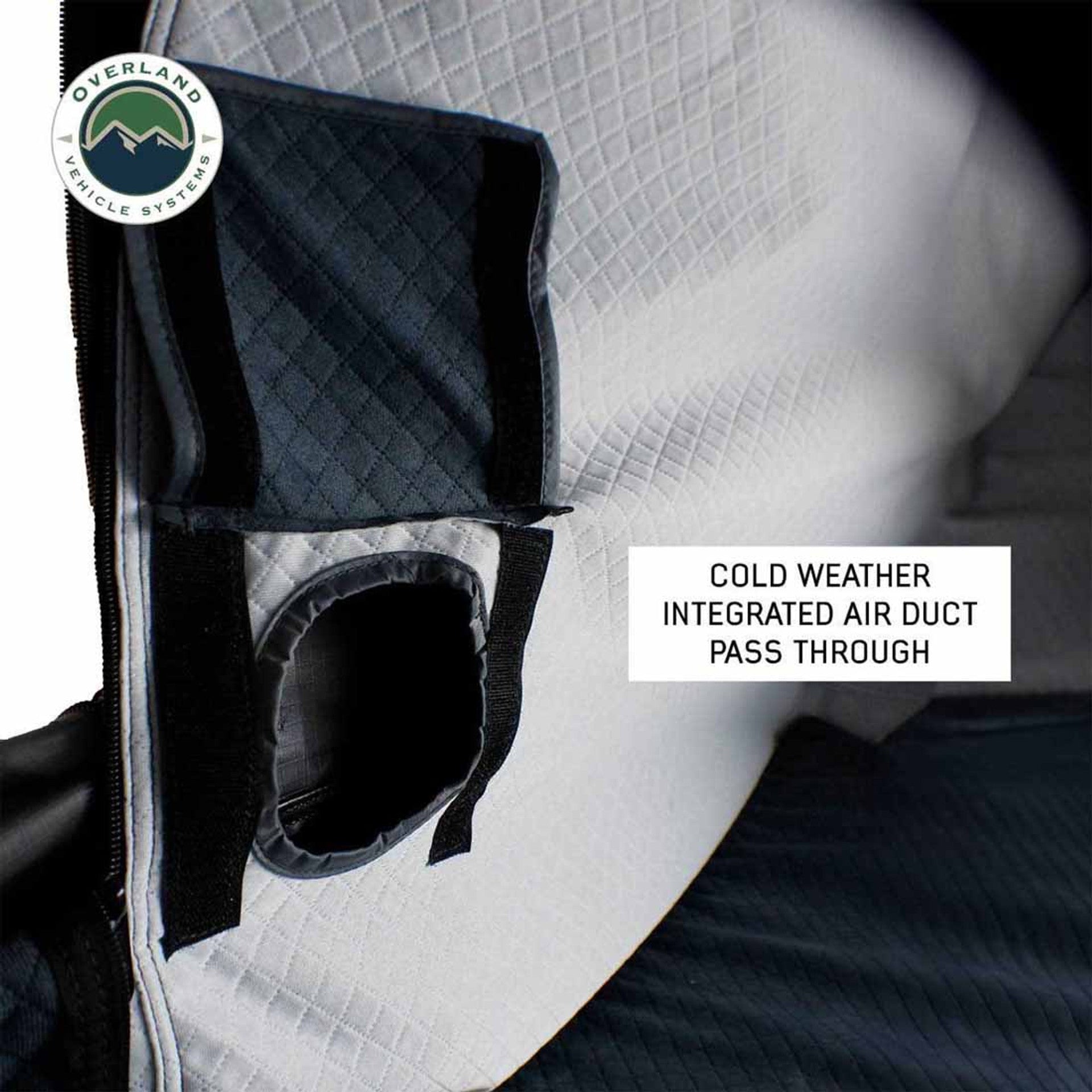 Overland Vehicle Systems XD Everest Cantilever Aluminum Hard Shell Roof Top Tent, Blue Body & Black Rainfly 18489902