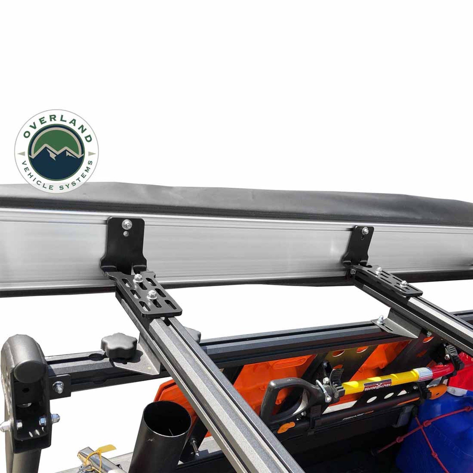 Overland Vehicle Systems HD Nomadic 270 Passenger Side Awning with Bracket Kit for Mid/High Roofline Vans  19529908