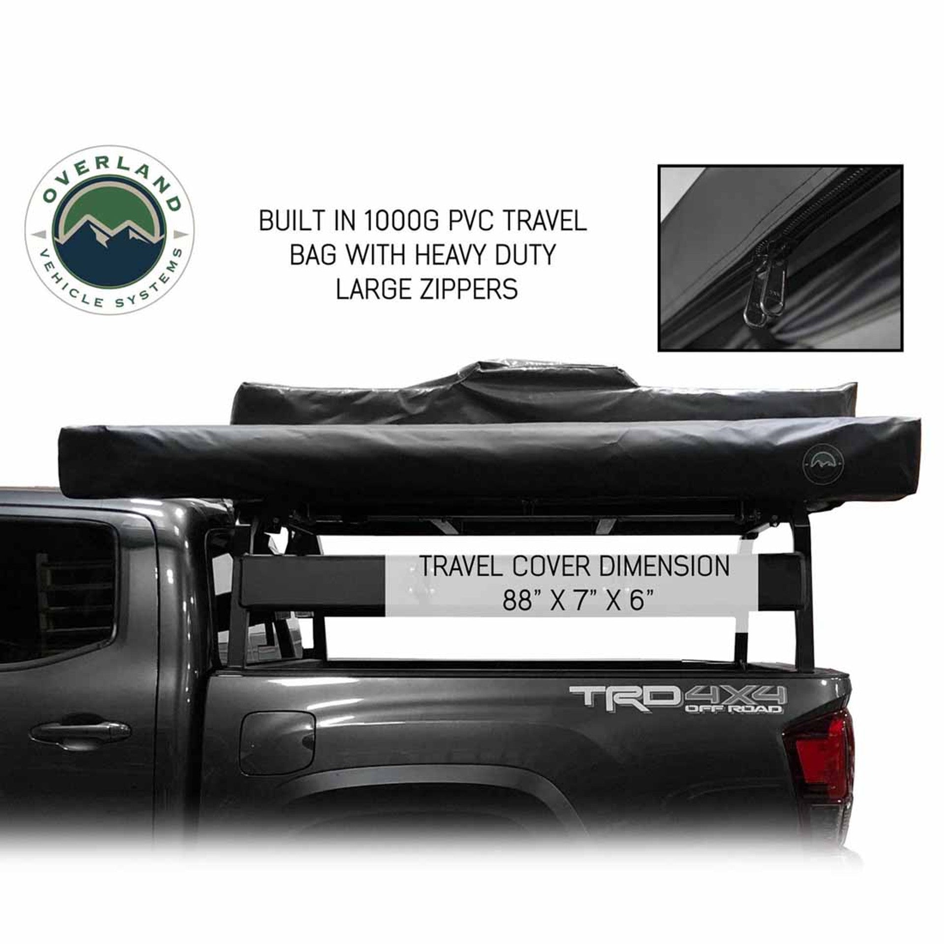 Overland Vehicle Systems HD Nomadic 270 Degree Awning & Wall 1, 2, & 3, Mounting Brackets - Driver Side 19539907