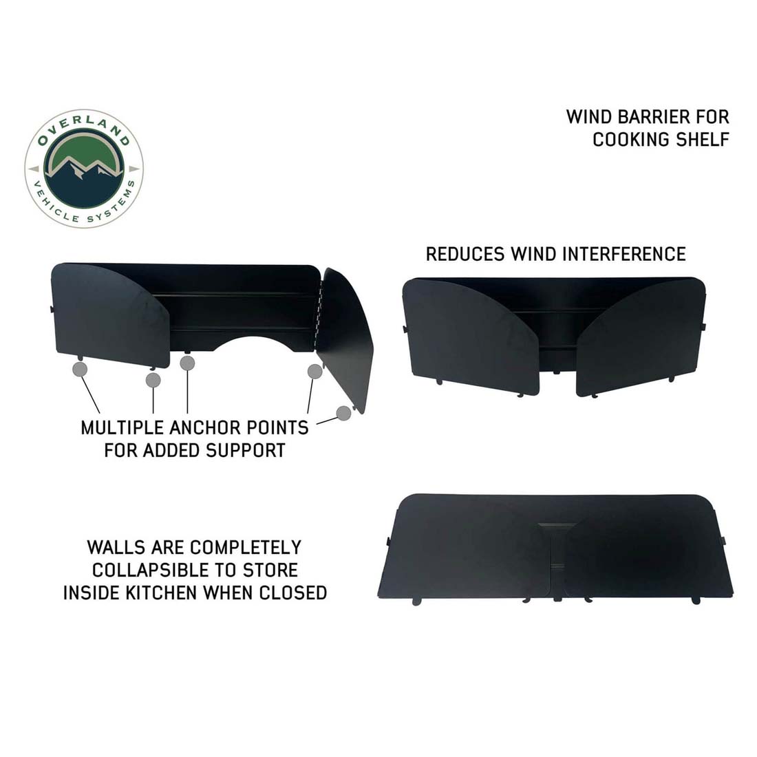 Overland Vehicle Systems Camp Cargo Box Kitchen With Slide Out Sink, Cooking Shelf and Work Station 21010401