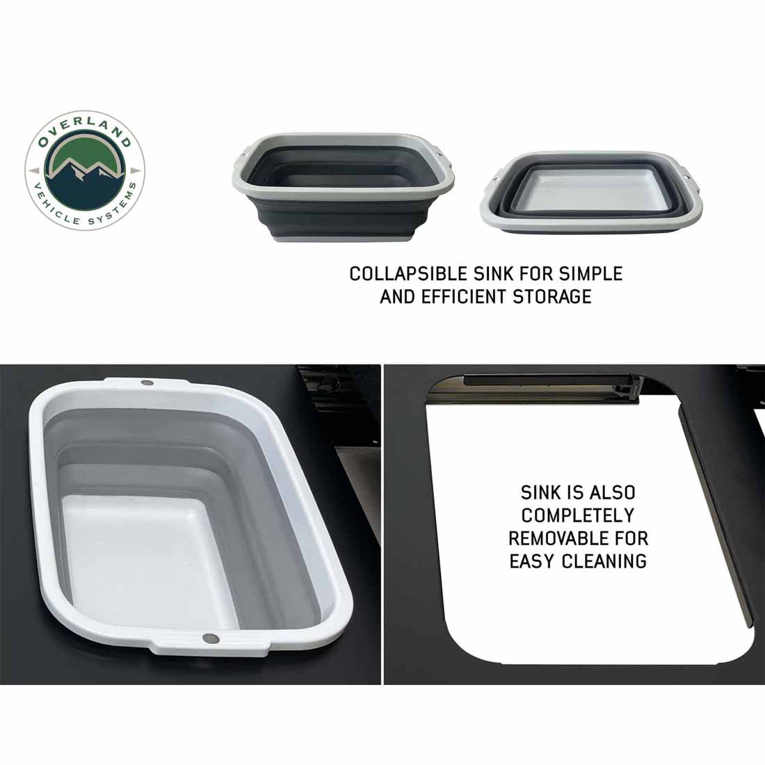 Overland Vehicle Systems Camp Cargo Box Kitchen With Slide Out Sink, Cooking Shelf and Work Station 21010401