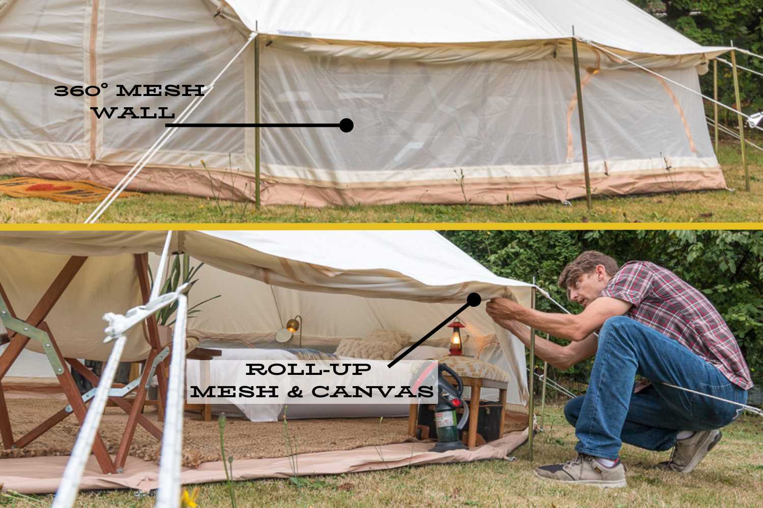 13' (4M) Stella™ Stargazing Canvas Tent