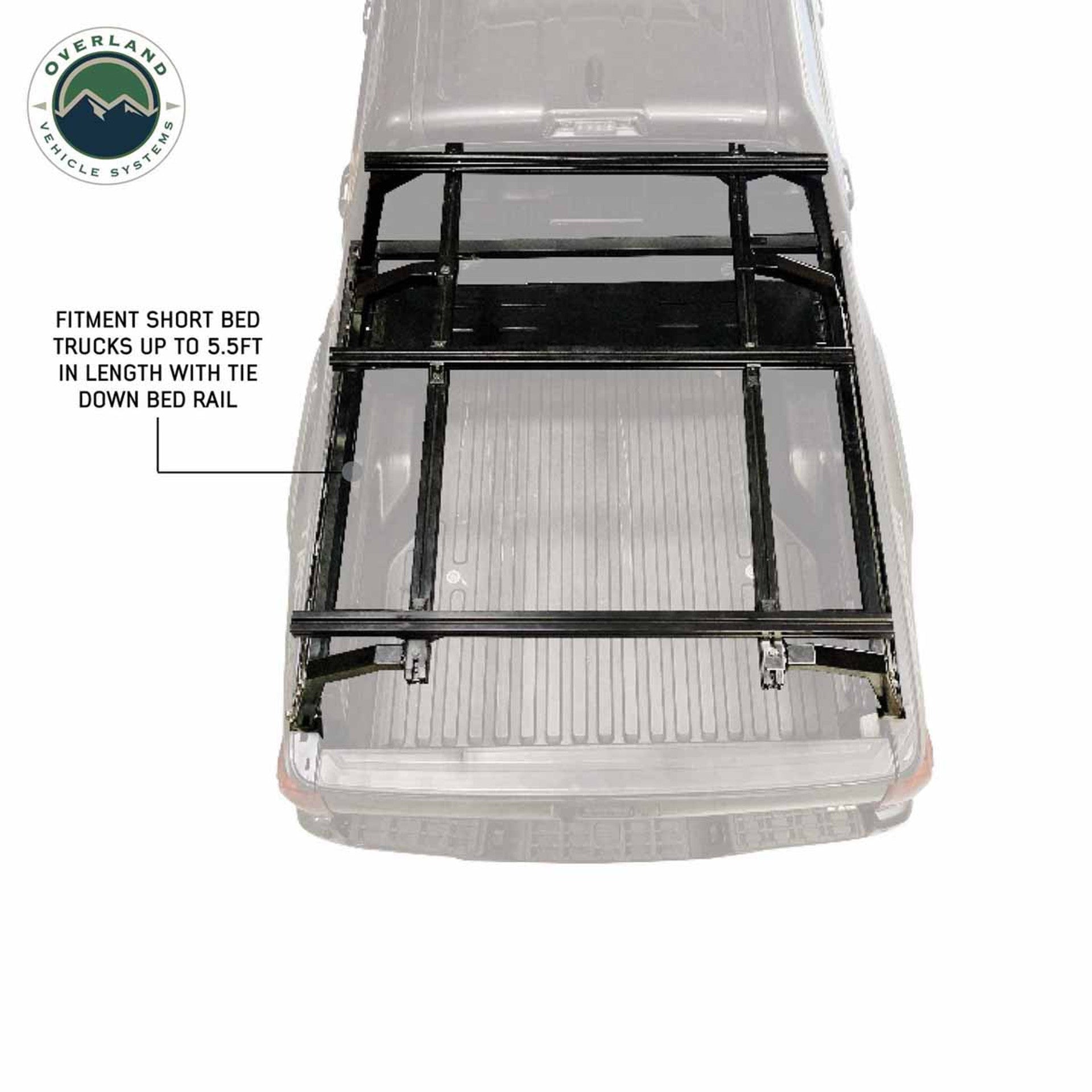 Overland Vehicle Systems Discovery Rack - Mid Size Truck Short Bed Application 22030101