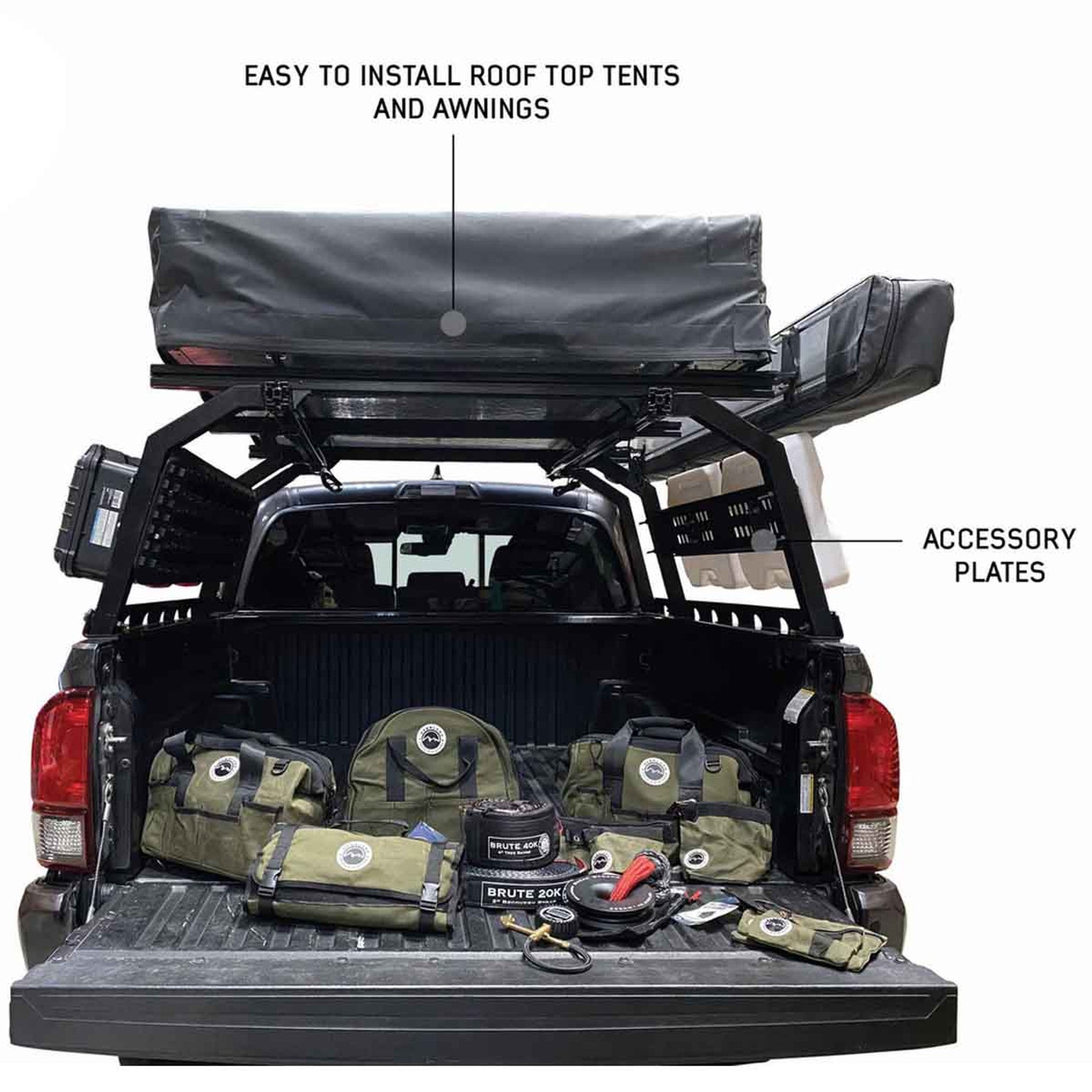 Overland Vehicle Systems Discovery Rack - Mid Size Truck Short Bed Application 22030101