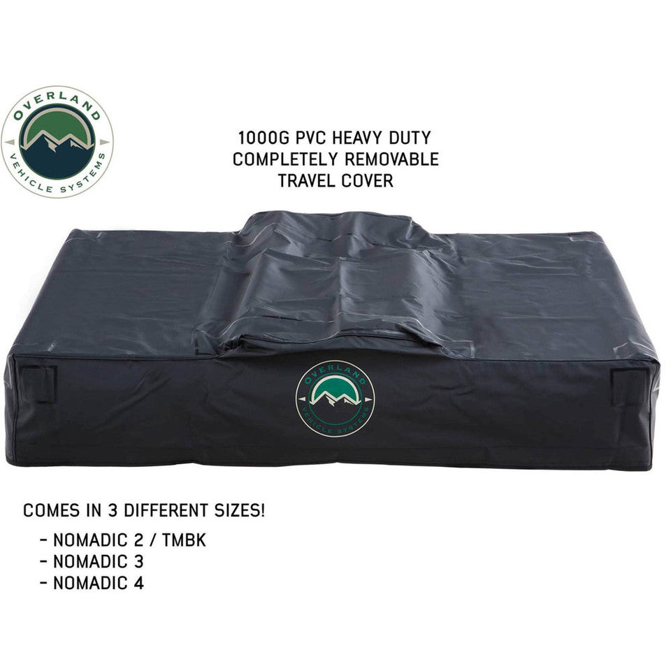 Overland Vehicle Systems LD TMBK 3 Soft Shell Roof Top Tent, Tan Body & Green Rainfly 18119733