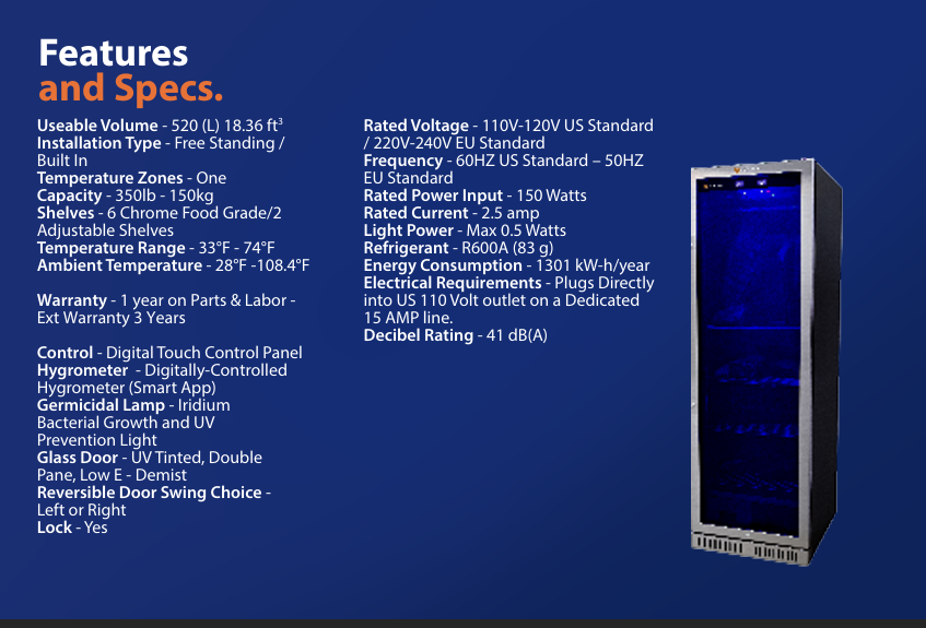 Steak Locker Pro Edition Dry Age Fridge SL520