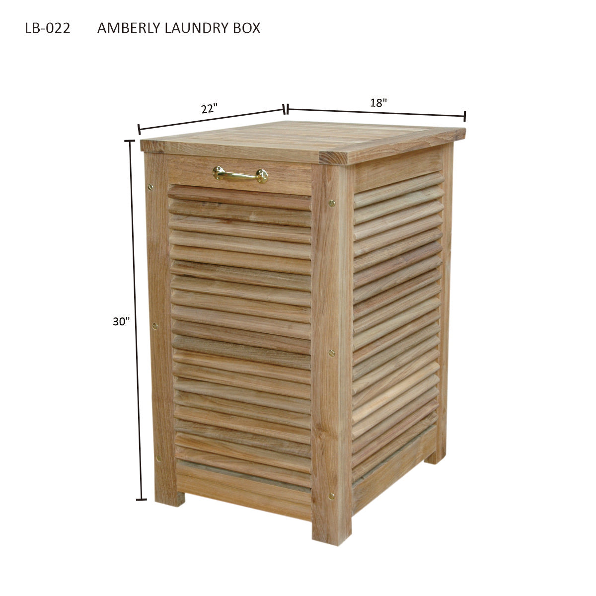 Anderson Teak Amberly Laundry Box LB-022