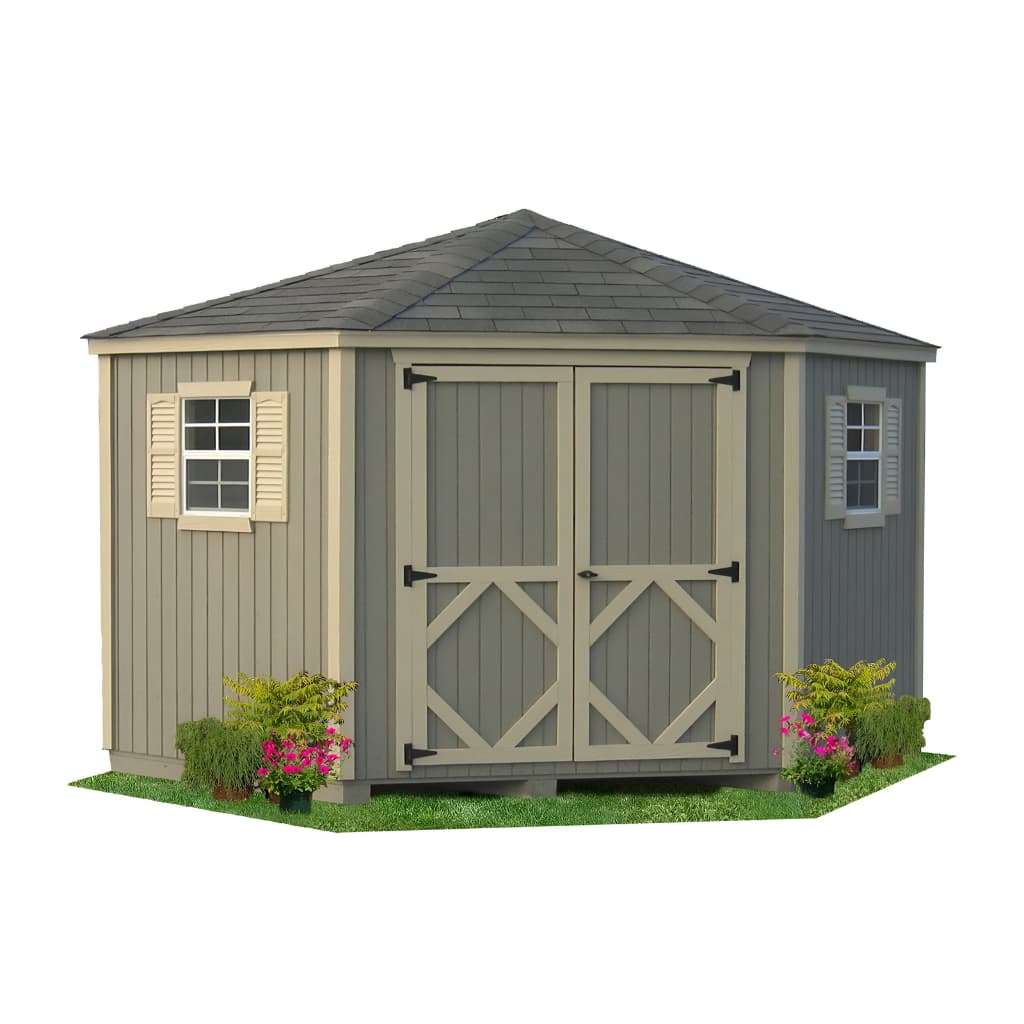 Little Cottage Co. Classic Five-Corner 10x10 Shed Kit