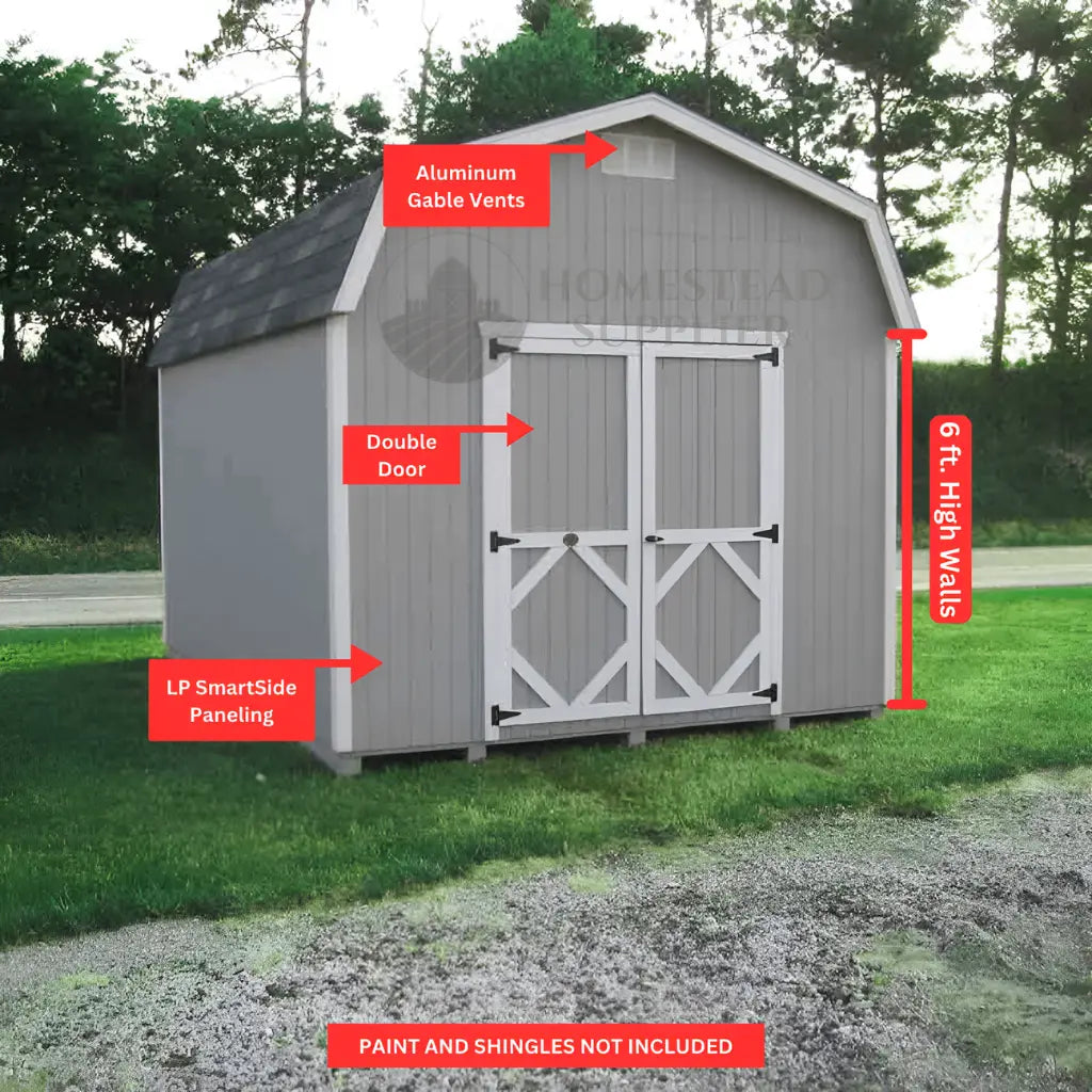 Little Cottage Co. Classic Gambrel Barn 6' Sidewall Kit