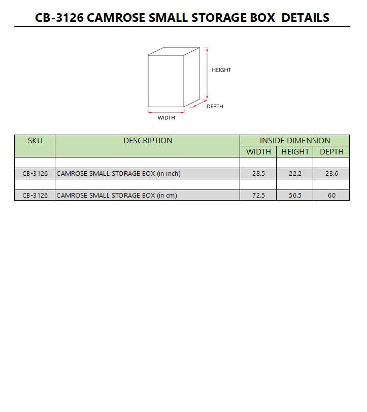 Anderson Teak Camrose Small Storage Box CB-3126