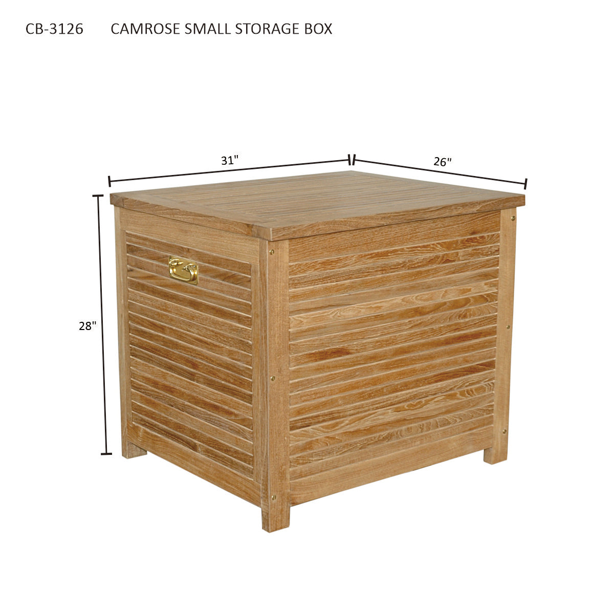 Anderson Teak Camrose Small Storage Box CB-3126