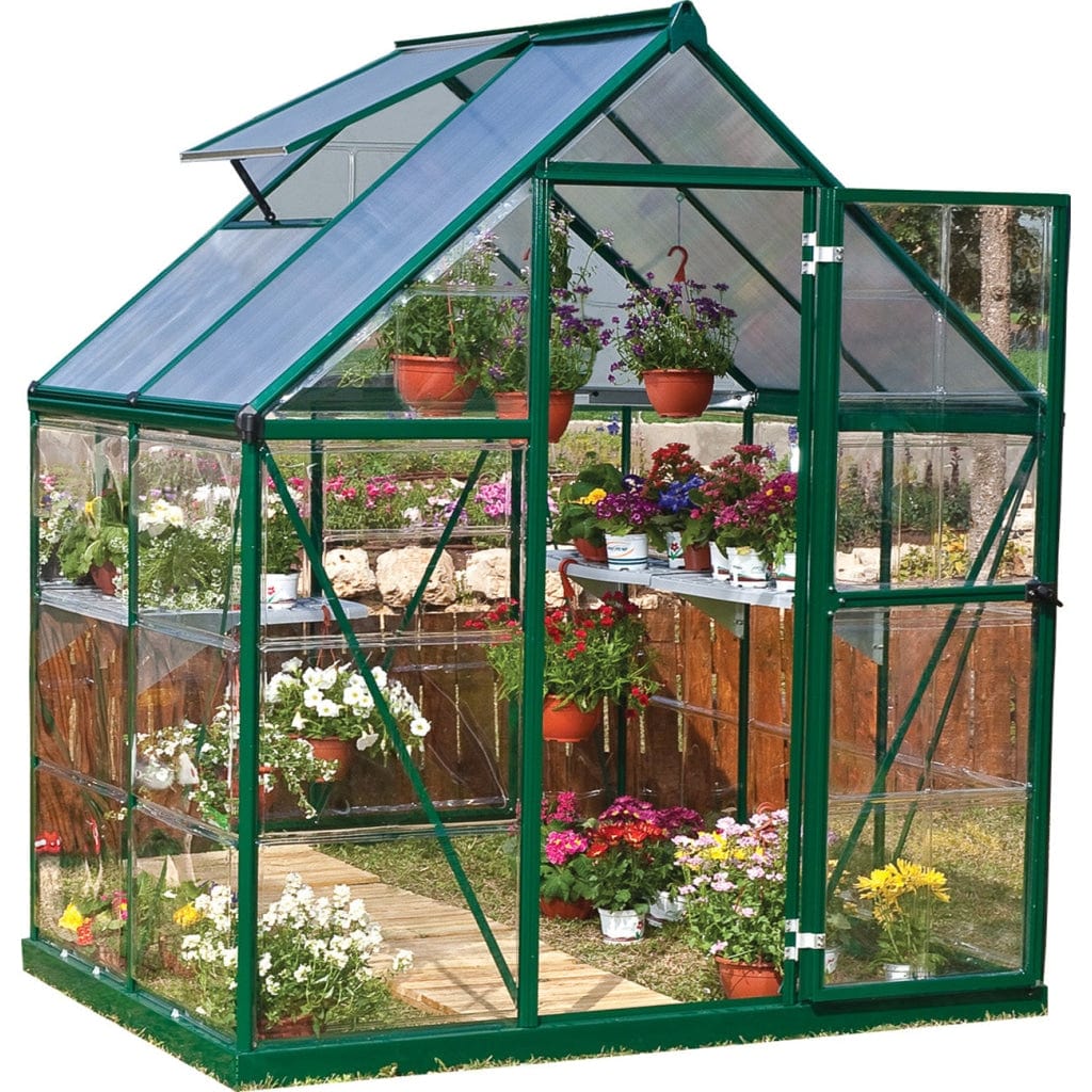 Palram - Hybrid 6' x 4' Greenhouse - Green - HG5504G