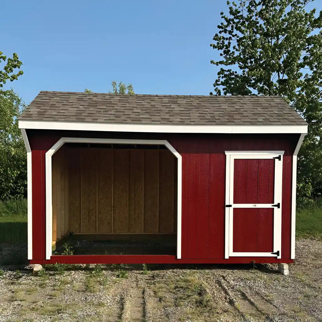 Little Cottage Co. 10x16 Value Animal Run-In Shelter with Tack Room