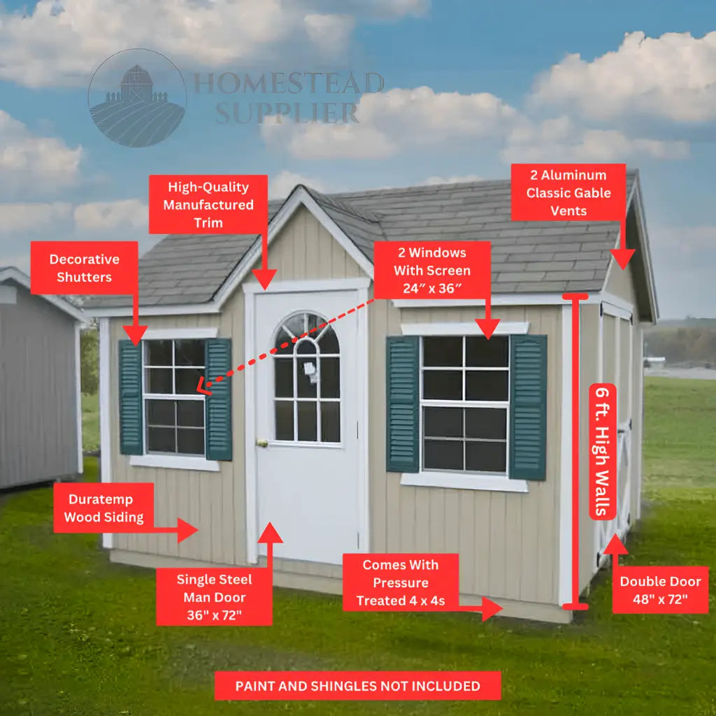Little Cottage Co. Classic Wood Cottage Shed